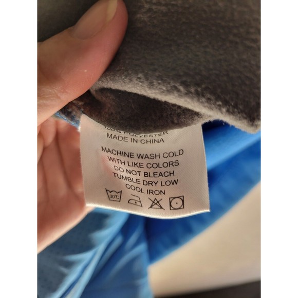 Alpine Cotton Men's SZ L Vest Fleece Lined Zip Pockets Blue Gray Outdoor Core - Picture 7 of 11